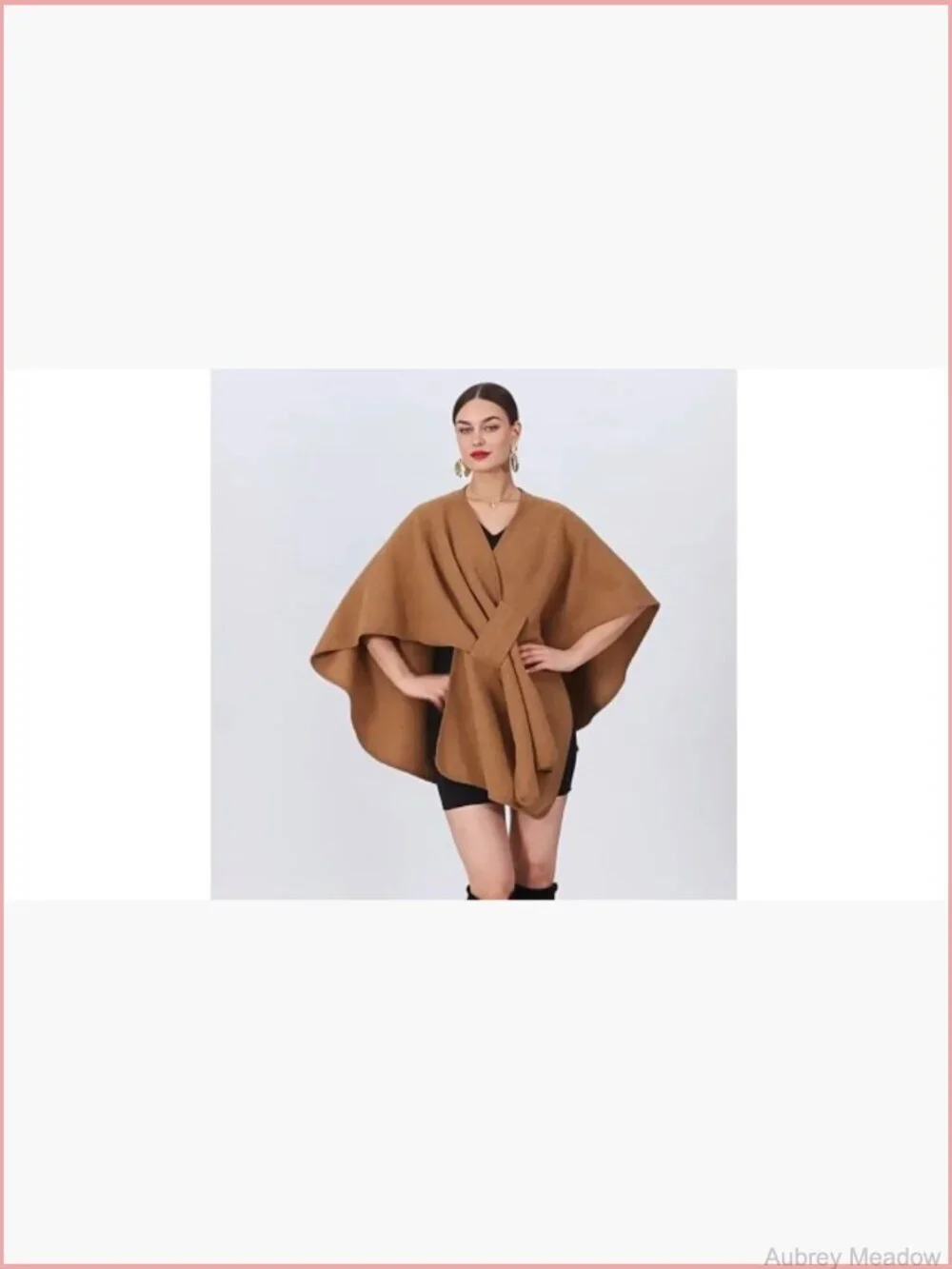 Open Front Cardigan Shawl Knit Wrap Poncho Cape Plus Size Fall Winter